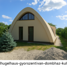 1 2023-ban épült, hivatalosan engedélyezett, organikus stílusú dombház eladó