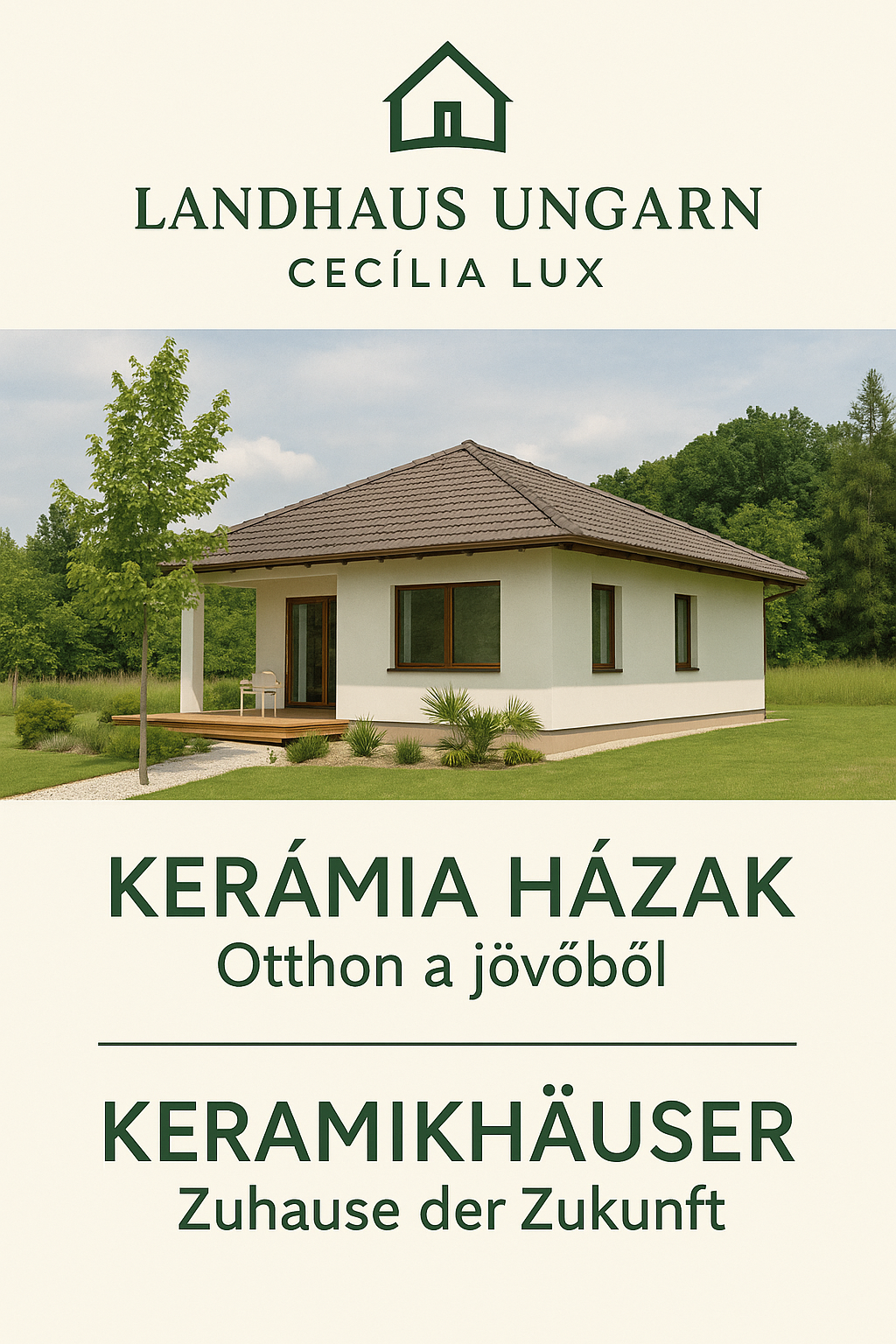 Keramikhaus in Kup – Neubau, schlüsselfertig, nur 11 km von Pápa entfernt