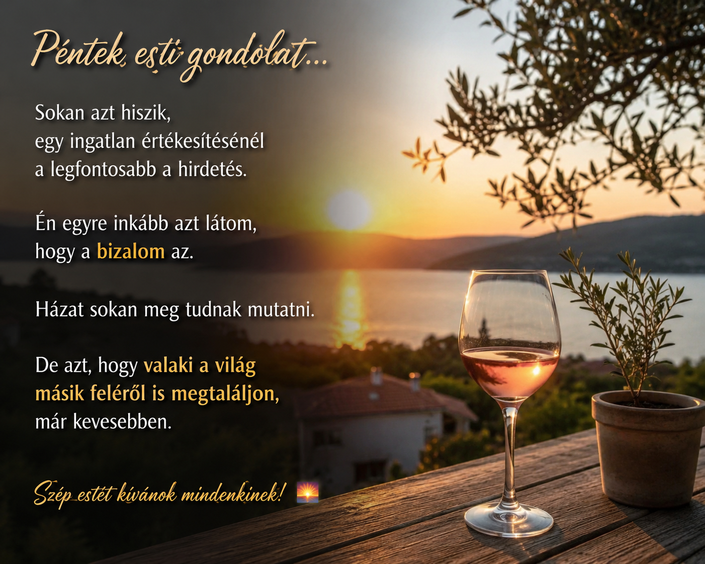 🍷 Péntek esti gondolat…